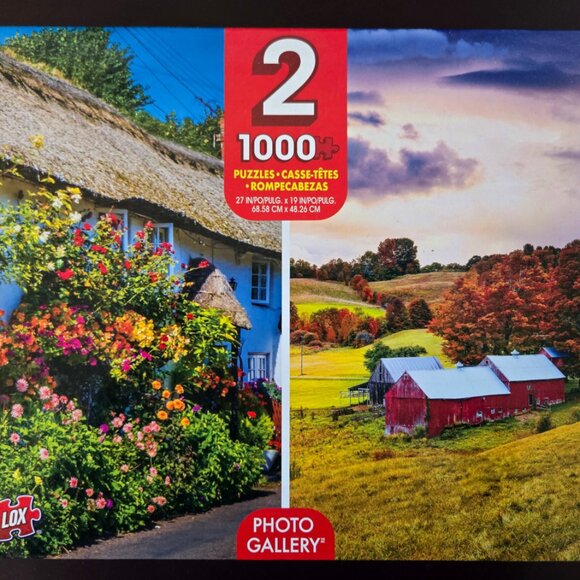 Dorset countryside | Rural farm autumn, two 1000 piece puzzles - Picture 1 of 3